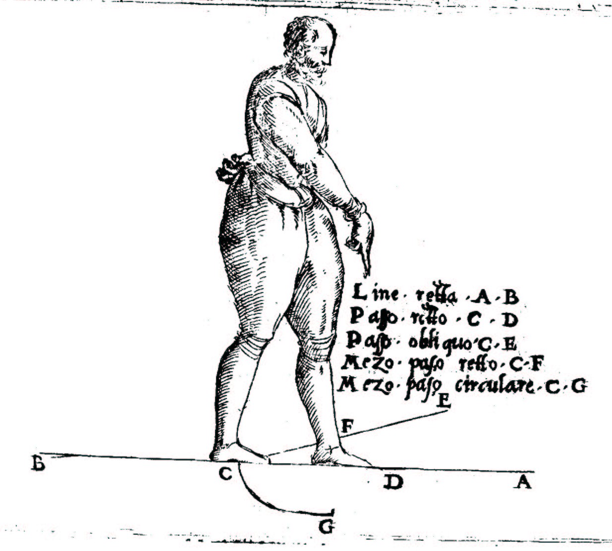 The figures made by the paces