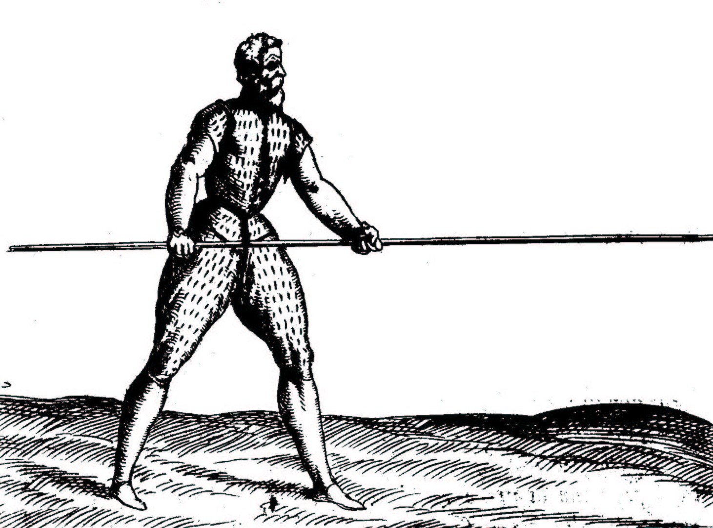 Man with pike.
