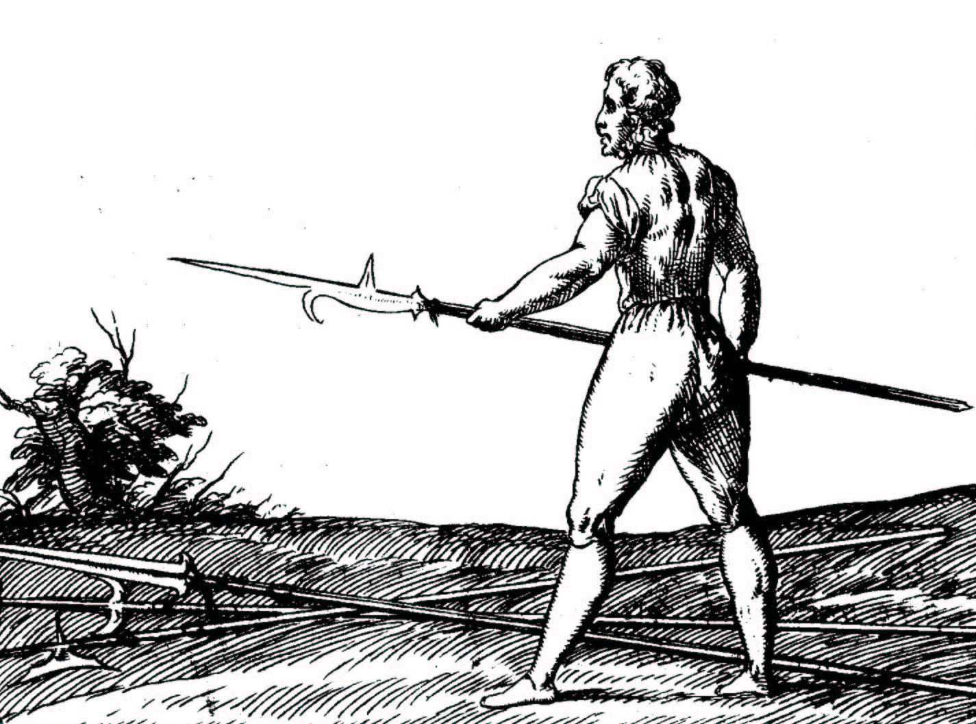 Man with halberd.